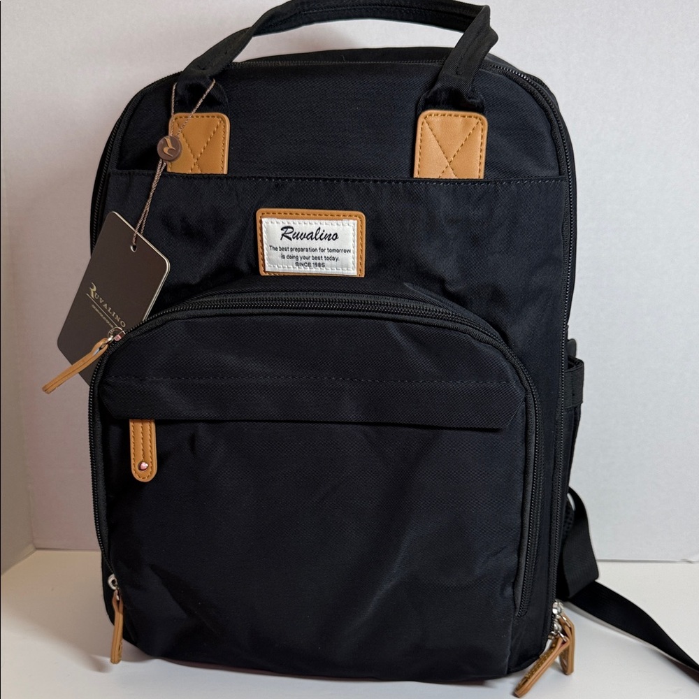 Black and Tan Men's Backpack